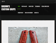 Tablet Screenshot of brownscustomgrips.com